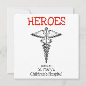 医師ナース医学病院看護気に健 サンキューカード (正面)