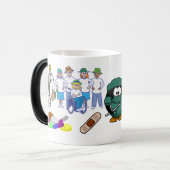 医師ナース救急病院EMTラブ モーフィングマグカップ (正面左)