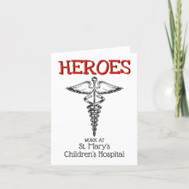 医師ナース療養看護健康気に サンキューカード