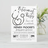 医師ナース退職パーティー 招待状 (スタンド正面)