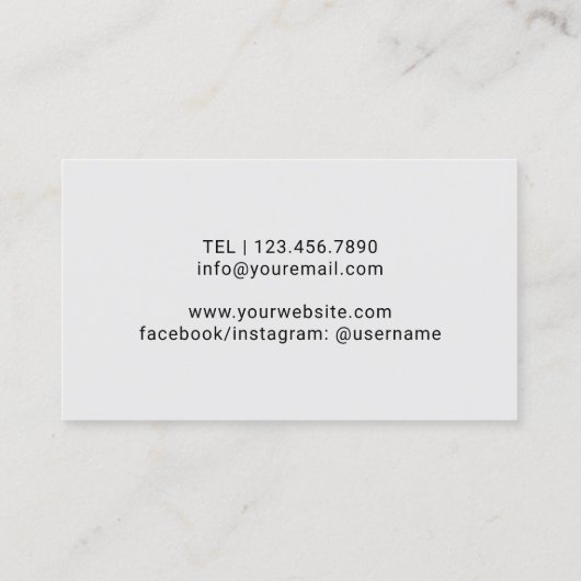 医師ピンクグリッター聴診器 名刺 (裏面)