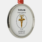 医師フィジカルセラピー卒業祝い メタルオーナメント (右)