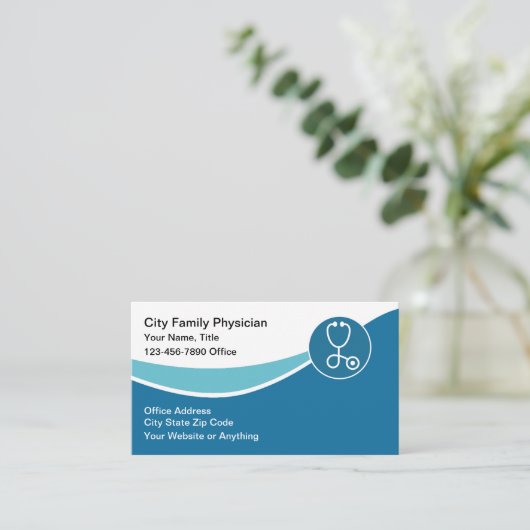 医師モダン 名刺 (スタンド正面)