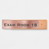 医師事務所の歯科医師試験室のドアの看板 サインプレート (正面)