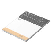 医師処方箋ノートパッド - 編集可能な医師処方箋 ノートパッド (回転)