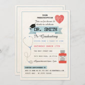 医師処方箋卒業党医科長 招待状 (正面/裏面)