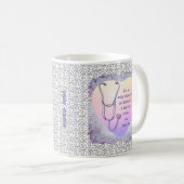 医師助手のハート コーヒーマグカップ (正面右)