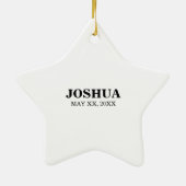 医師助手の卒業祝い セラミックオーナメント (裏面)