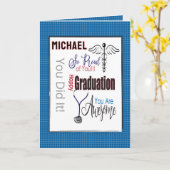 医師助手薬局者卒業 カード (黄色い花)