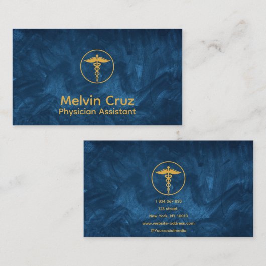 医師助手 名刺 (正面/裏面)