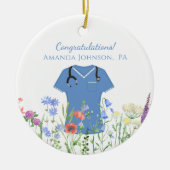 医師助手PAブルースクラブ セラミックオーナメント (正面)