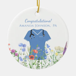 医師助手PAブルースクラブ セラミックオーナメント