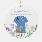 医師助手PAブルースクラブ セラミックオーナメント (裏面)