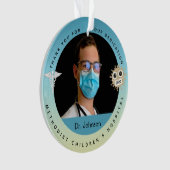 医師医学をテーマにしたクリスマスオーナメント オーナメント (正面)