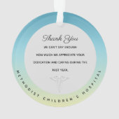 医師医学をテーマにしたクリスマスオーナメント オーナメント (裏面)