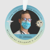 医師医学をテーマにしたクリスマスオーナメント オーナメント (正面)