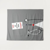 医師医学校卒業おめでとう タペストリー (正面(横))