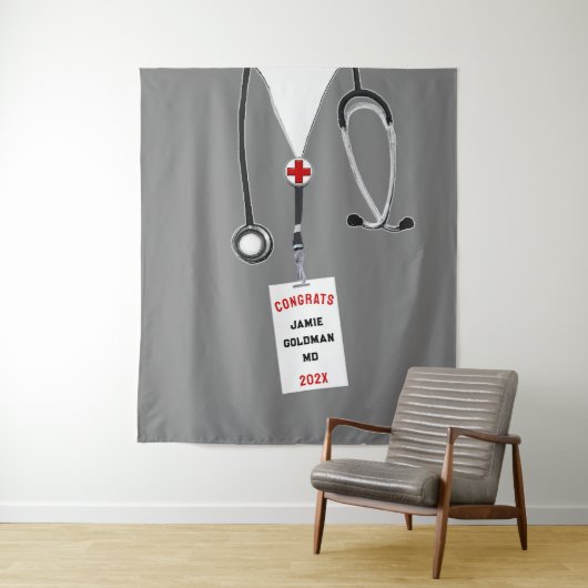 医師医学校卒業おめでとう タペストリー (インサイチュ)