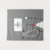 医師医学校卒業おめでとう タペストリー (正面(横))