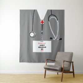 医師医学校卒業おめでとう タペストリー