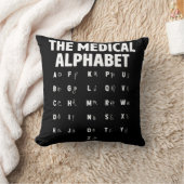 医師医用アルファベットおもしろいナース生活 クッション (ブランケット)