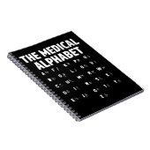 医師医用アルファベットおもしろいナース生活 ノートブック (右側)