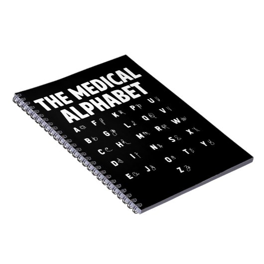 医師医用アルファベットおもしろいナース生活 ノートブック (右側)