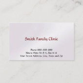 医師医用シンボルの名刺 名刺 (裏面)