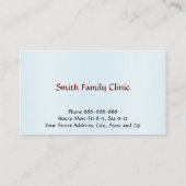 医師医療記号名刺 名刺 (裏面)