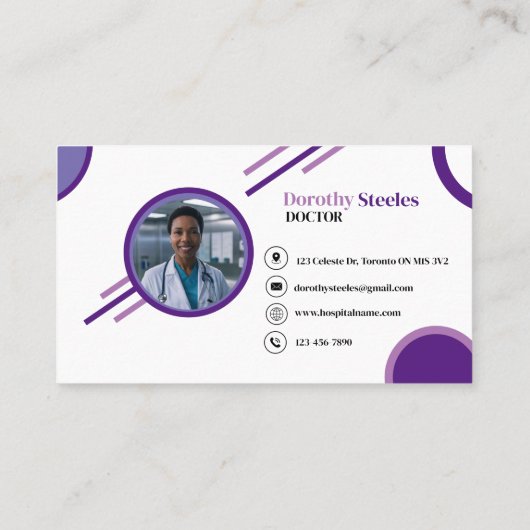 医師医療 名刺 (裏面)