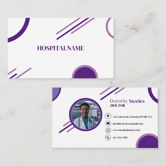 医師医療 名刺 (正面/裏面)