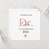 医師卒業名入りクラス2026 カード (正面/裏面インサイチュ)