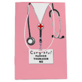 医師卒業 ミディアムペーパーバッグ (正面)