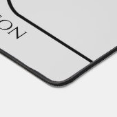 医師又はナースの聴診器及びハートビート デスクマット (コーナー)