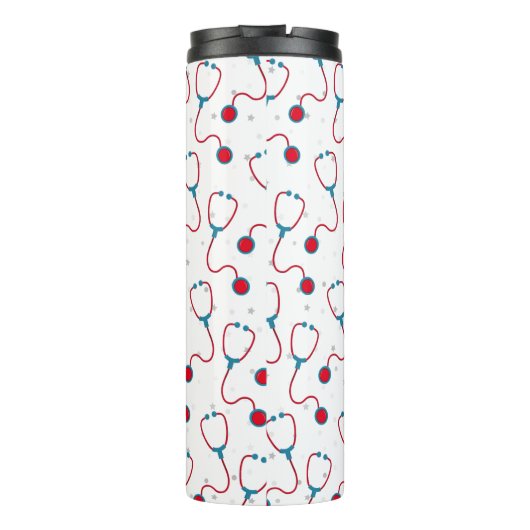 医師名カスタム聴診器 医療ギフト タンブラー (裏面)