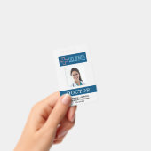 医師名写真ID病院ロゴプロフェッショナル バッジ (手持ち)