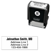医師名電話番号差出人住所テンプレート セルフインキングスタンプ (インサイチュ)