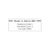 医師名電話番号差出人住所テンプレート セルフインキングスタンプ (デザイン)