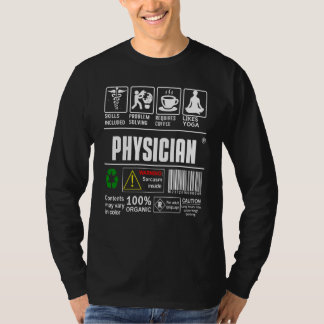 医師向けパッケージおよび取扱ラベル コーヒーヨガ Tシャツ