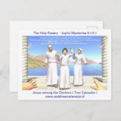 医師団の中のイエス ポストカード (正面/裏面)