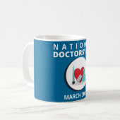 医師国家デー コーヒーマグカップ (正面左)