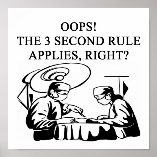 医師外科医のジョーク ポスター (正面)