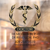 医師室の窓が広告しがみつく ウィンドウサイン (シート2)