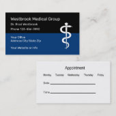 医師室アポイントメント名刺 名刺 (正面/裏面)