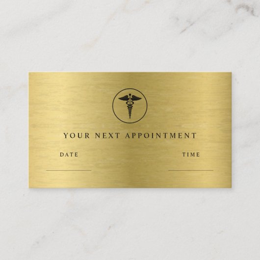 医師室 予約カード (正面)