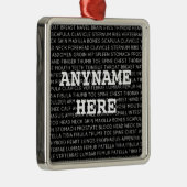 医師専門用語クリスマス メタルオーナメント (右)