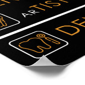 医師技師歯科医師歯科医師歯科助手 ポスター (角)