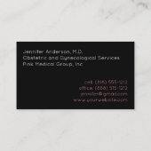 医師産婦人科医 名刺 (裏面)