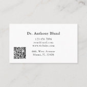 医師産婦人科医（産婦人科） 名刺 (裏面)