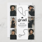 医師用ナース写真卒業パーティー 招待状 (正面)